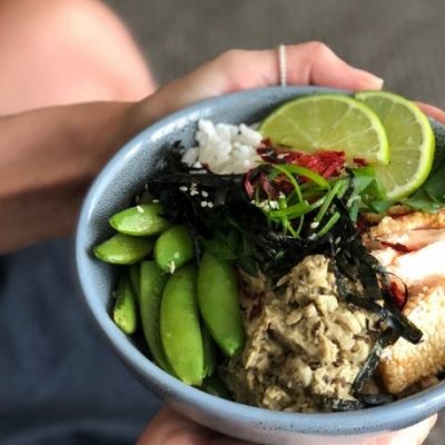 Sesame Salmon Poke Bowl