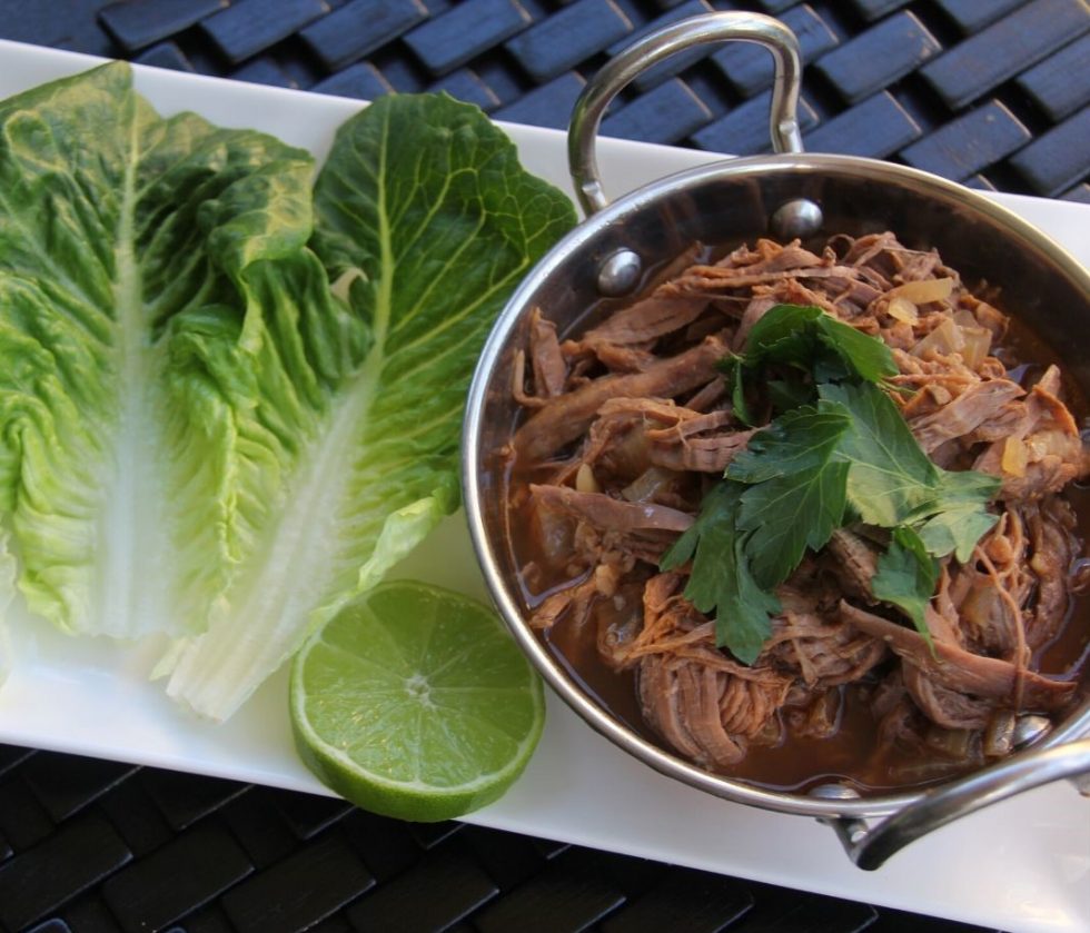 Slow Cooked Beef Barbacoa with Lettuce Cups Changing Habits