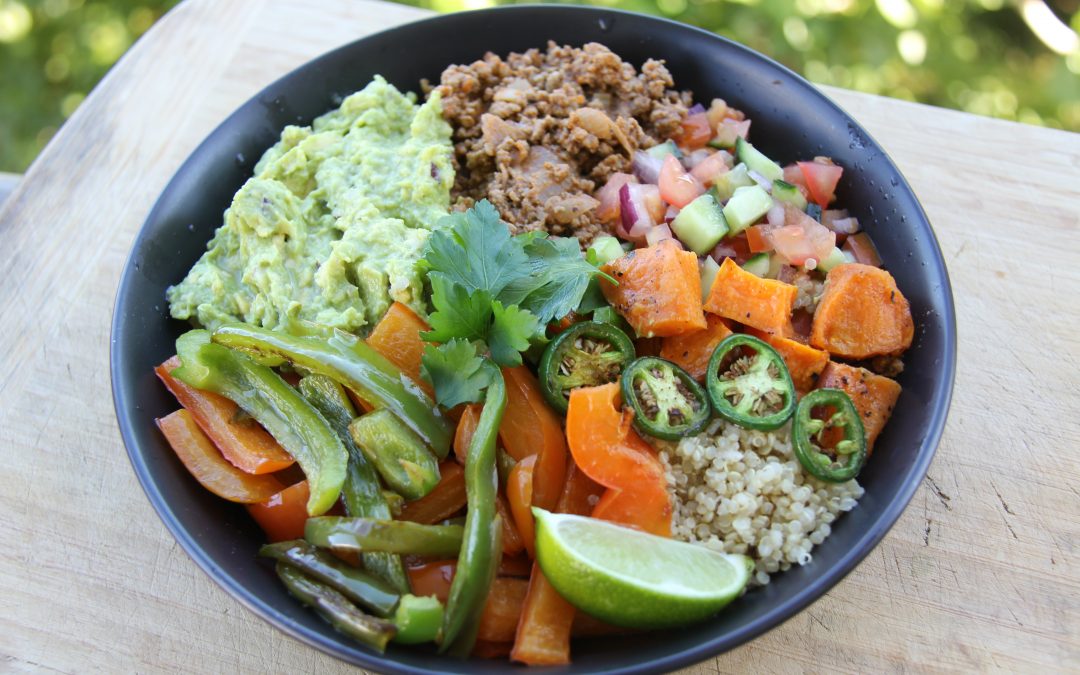 Beef and Quinoa Burrito Bowl