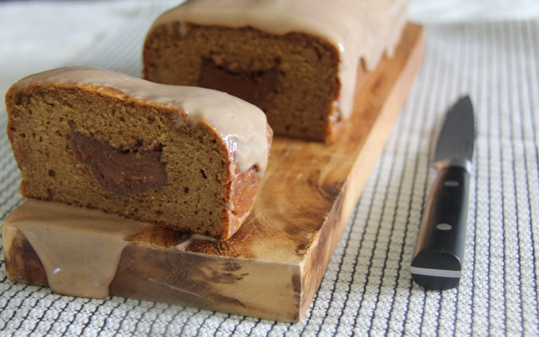 Peanut Butter Cake with Dulce de Leche