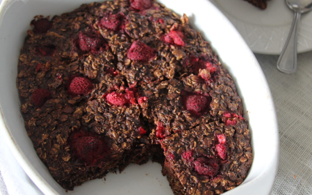 Cacao Baked Oat Slice