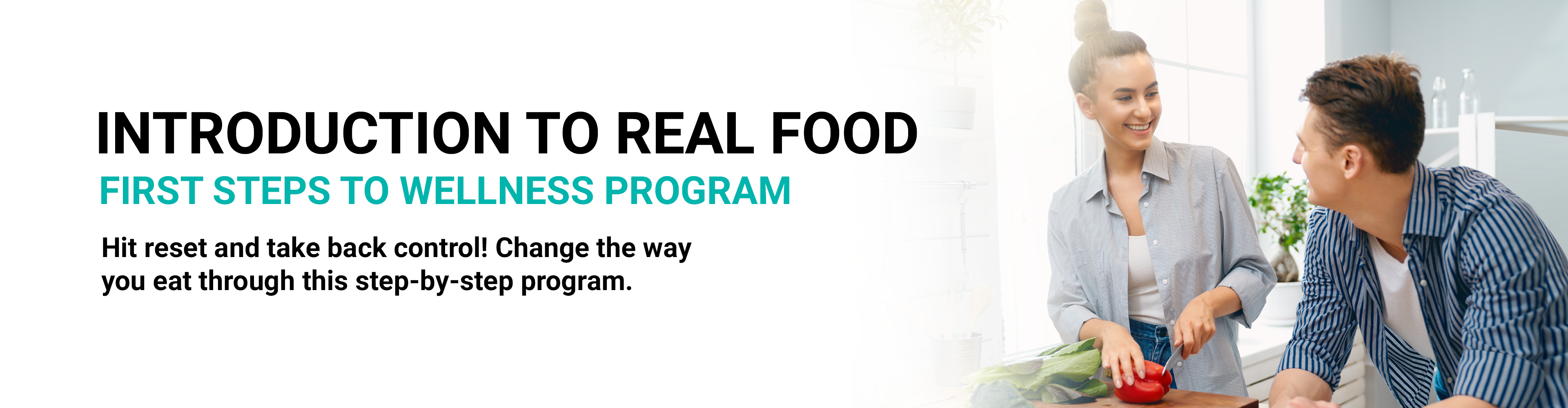 Introduction to Real food Desktop Web Banner