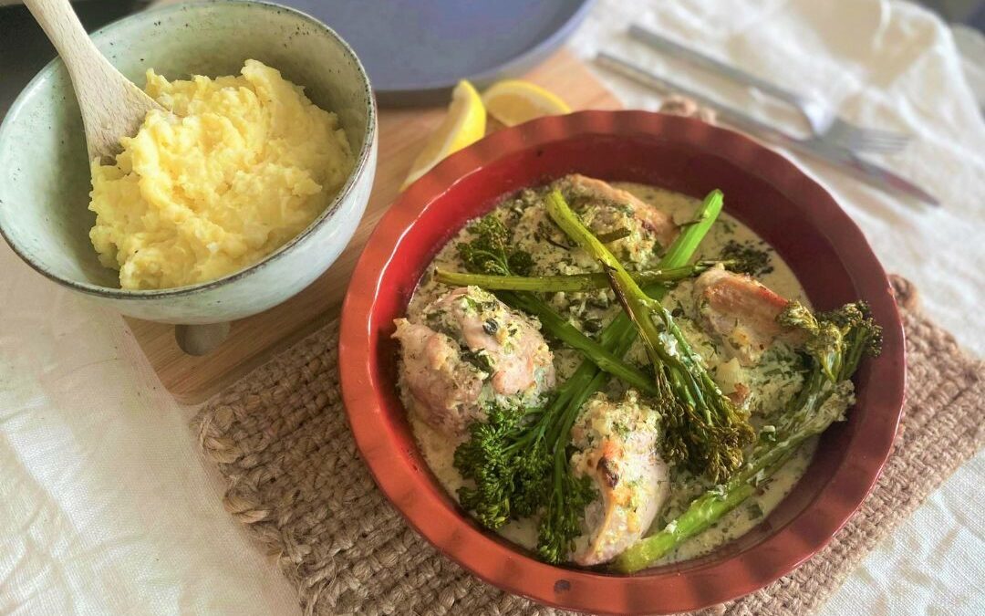 Spinach and Ricotta Stuffed Chicken Thighs