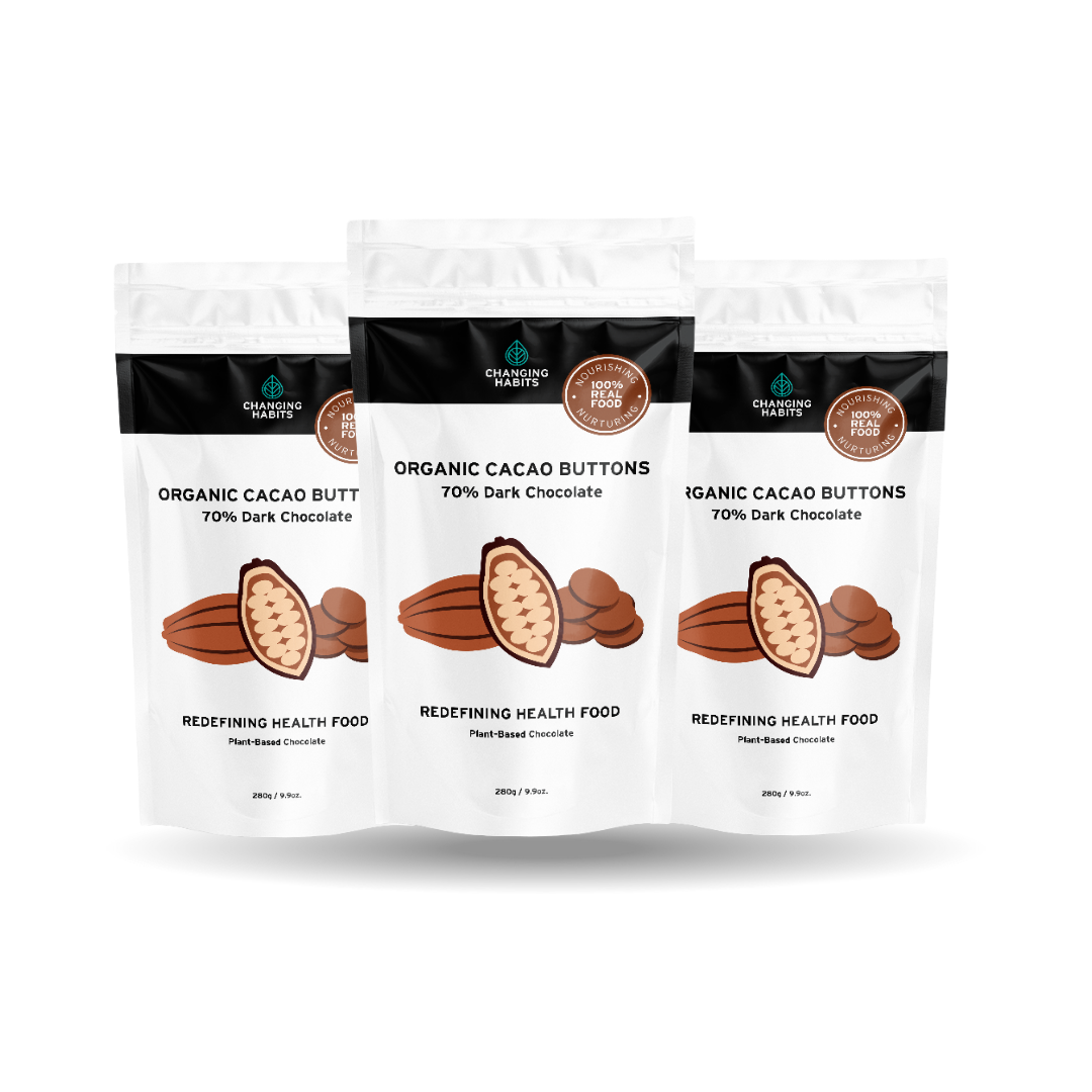 Cacao Buttons 280g 3 Pack