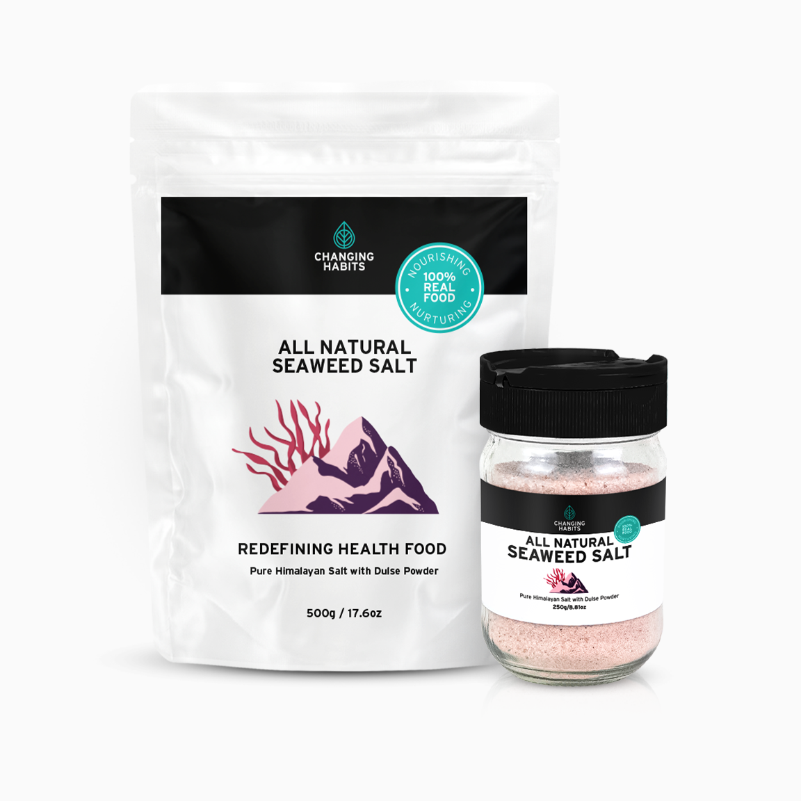 Seaweed Salt Jar And Refill Pack
